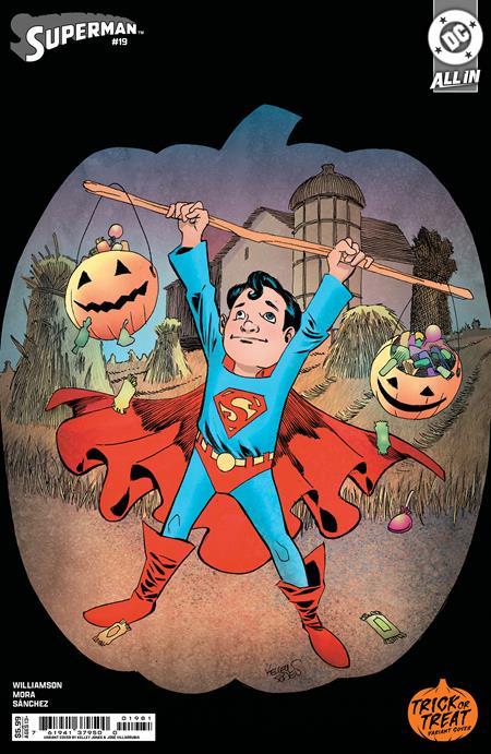 Superman #19 Cvr E Kelley Jones Trick Or Treat Card Stock Var DC Comics Comic Book