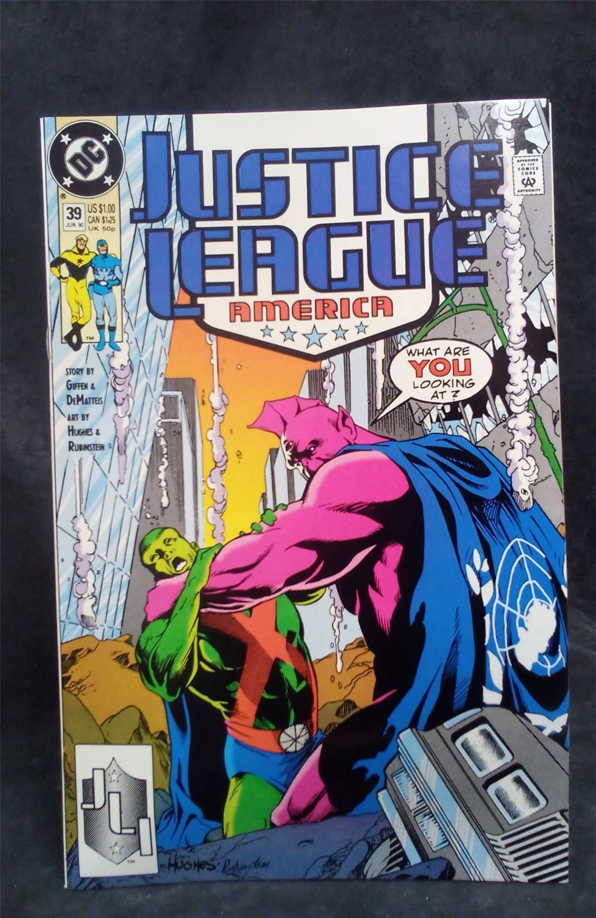 Justice League America #39 1990 DC Comics Comic Book