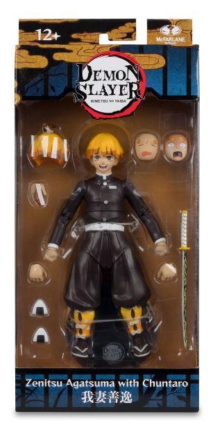 Zenitsu Agatsuma with Chuntaro- Demon Slayer 7-Inch Scale Action Figure By McFarlane Toys