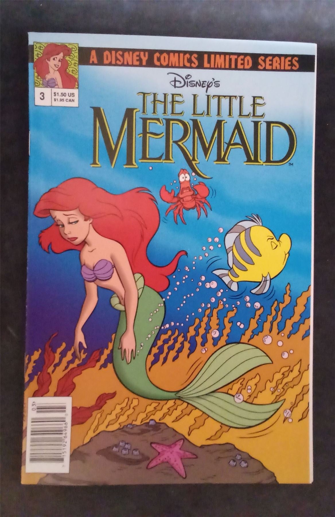 The Little Mermaid #3 1992 disney Comic Book