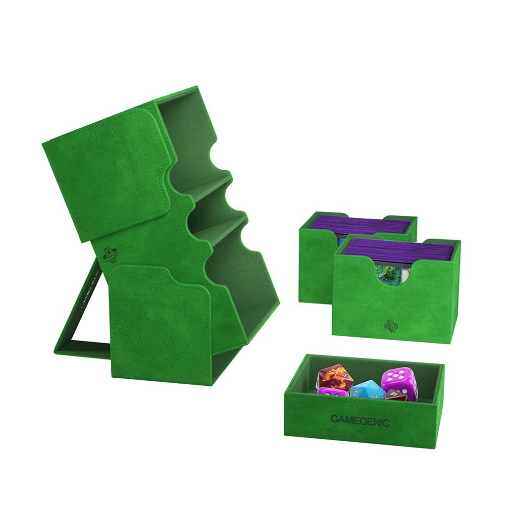 Stronghold Deck Box 200+ XL Green TCG Gamegenic