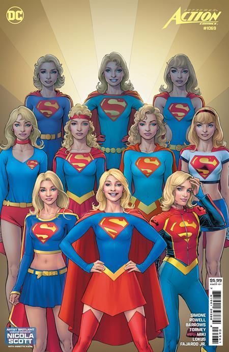 Action Comics #1069 Cvr D Nicola Scott Artist Spotlight Card Stock Var DC Comics Comic Book