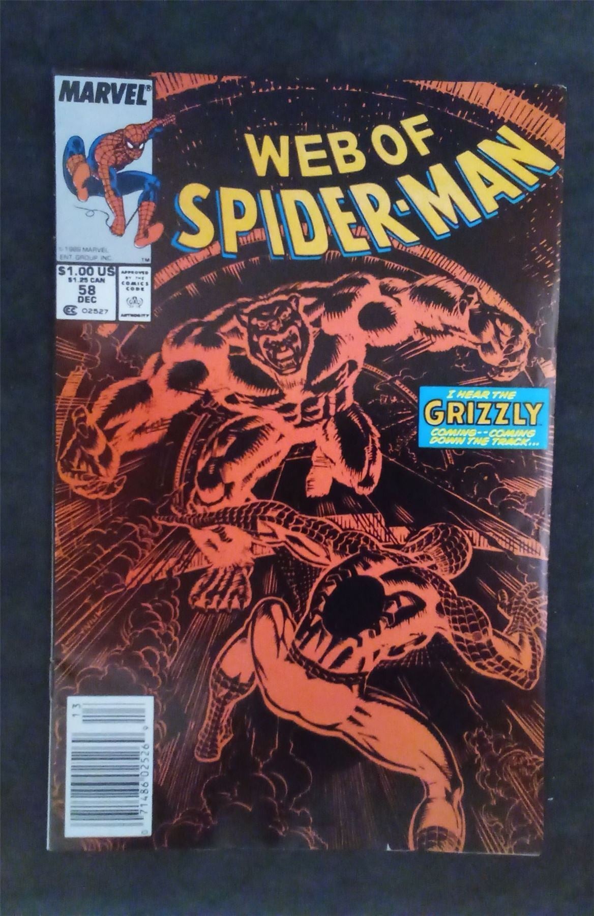 Web of Spider-Man #58 1989 marvel Comic Book marvel Comic Book