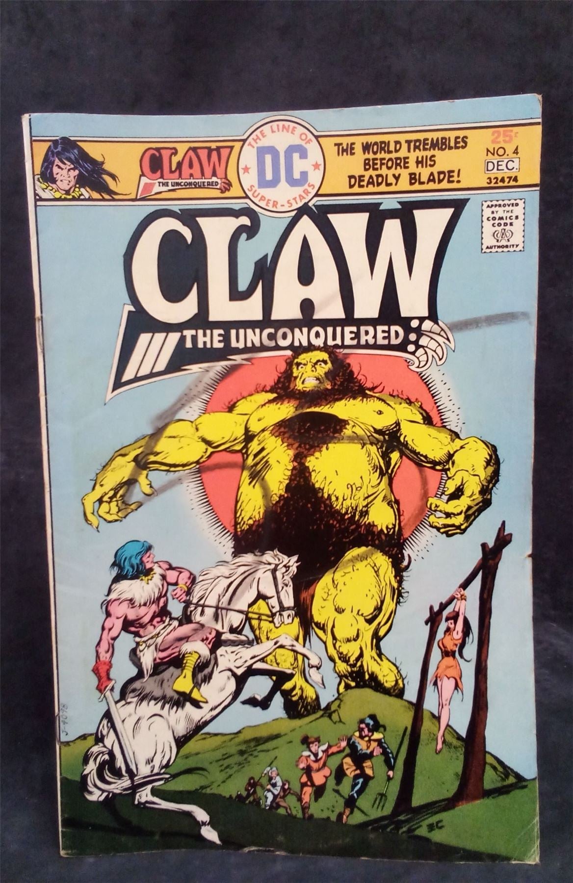 Claw the Unconquered #4 1975 DC Comics Comic Book