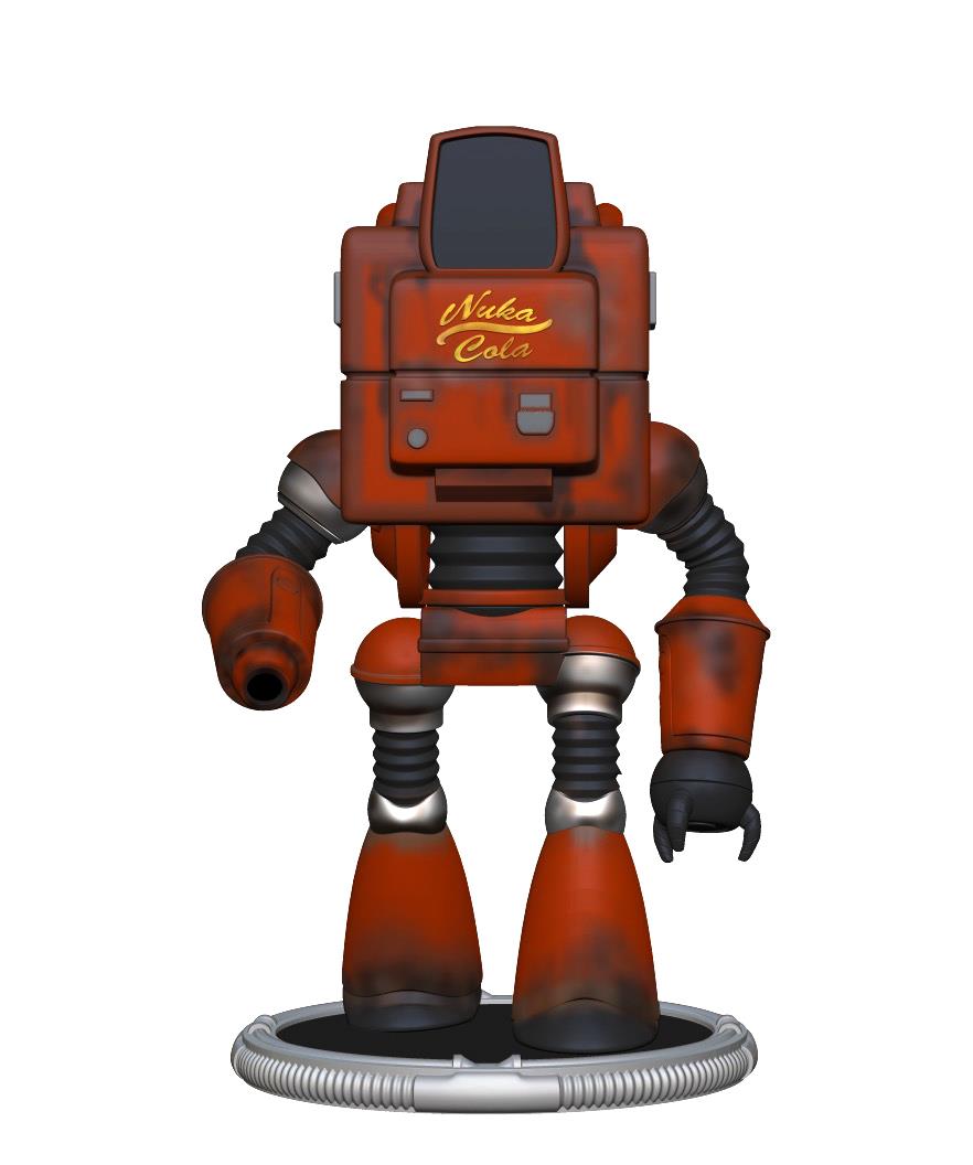 Fallout Nukatron & Synth 3in Fig 2pk Deathclaw Baf