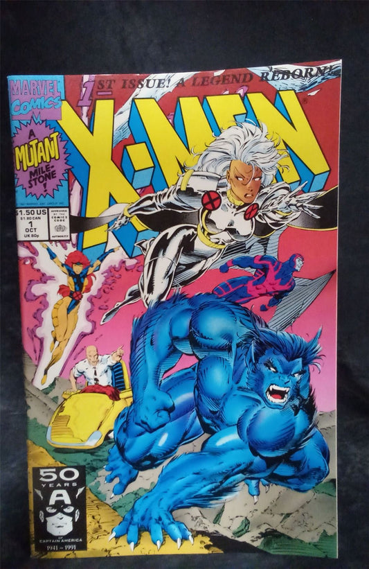 X-Men #1 Storm and Beast Cover 1991 Marvel Comics Comic Book