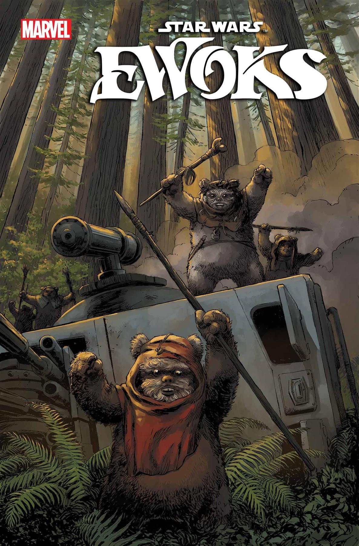 Star Wars Ewoks #2 Dave Wachter Var Marvel Prh Comic Book 2024
