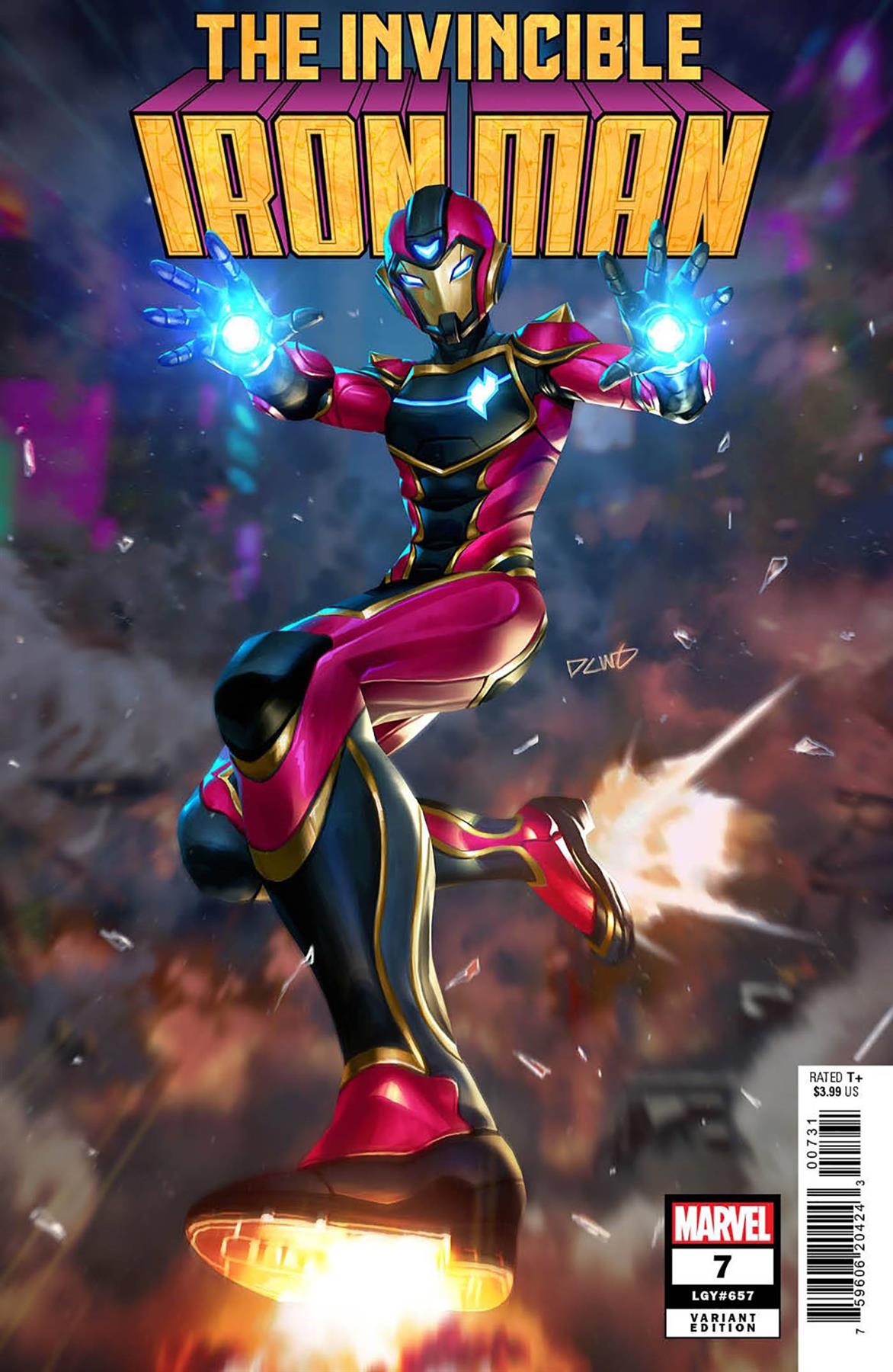 Invincible Iron Man #7 Derrick Chew Ironheart Var (Derrick Chew Ironheart Var) Marvel Prh Comic Book 2023