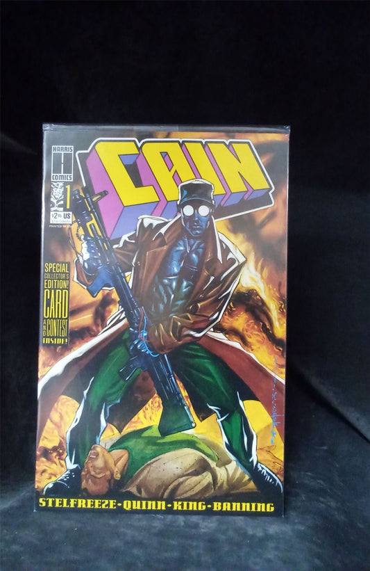 Cain #1 w/trading card *sealed* 1993 harris comics Comic Book