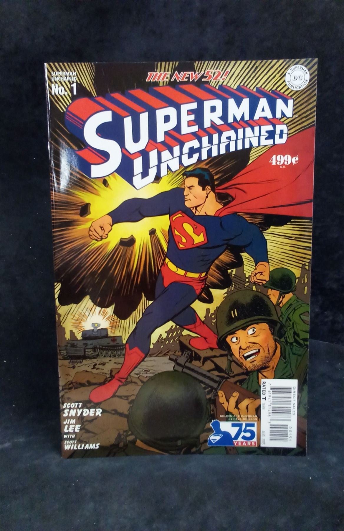 Superman Unchained #1 Dave Johnson Golden Age Cover 2013 DC Comics Comic Book