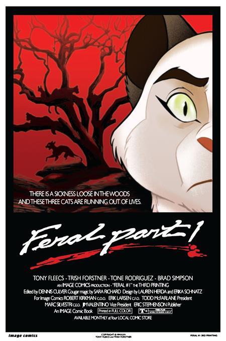 Feral #1 Third Printing Image Comics Comic Book