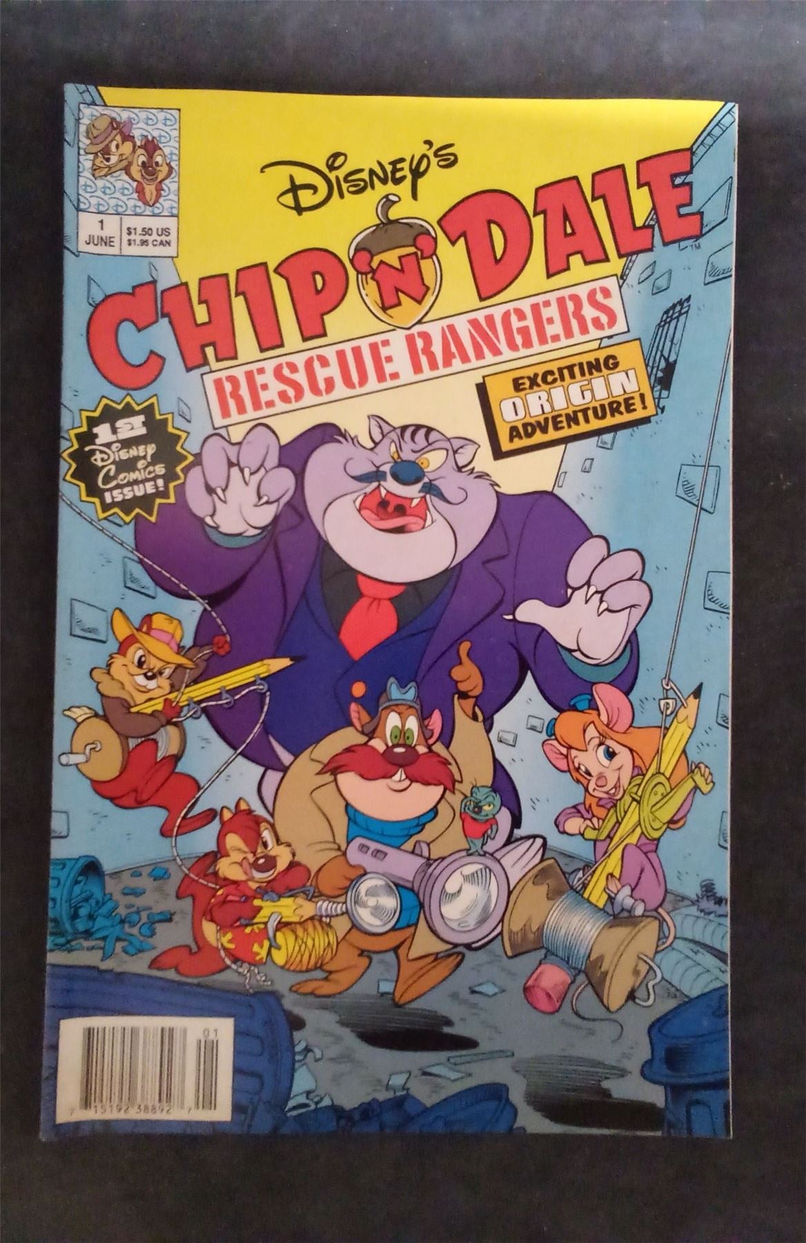 Chip'n Dale Rescue Rangers #1 1990 disney Comic Book