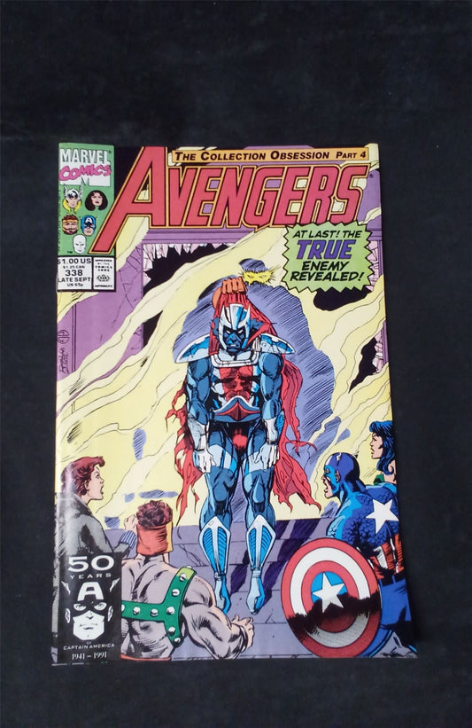 The Avengers #338 Direct Edition 1991 marvel Comic Book