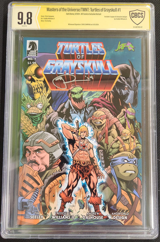 Turtles of Grayskull #1 Dark Horse 2024 CBCS Signature Series 9.8  Chris Campana Graded Comic Book