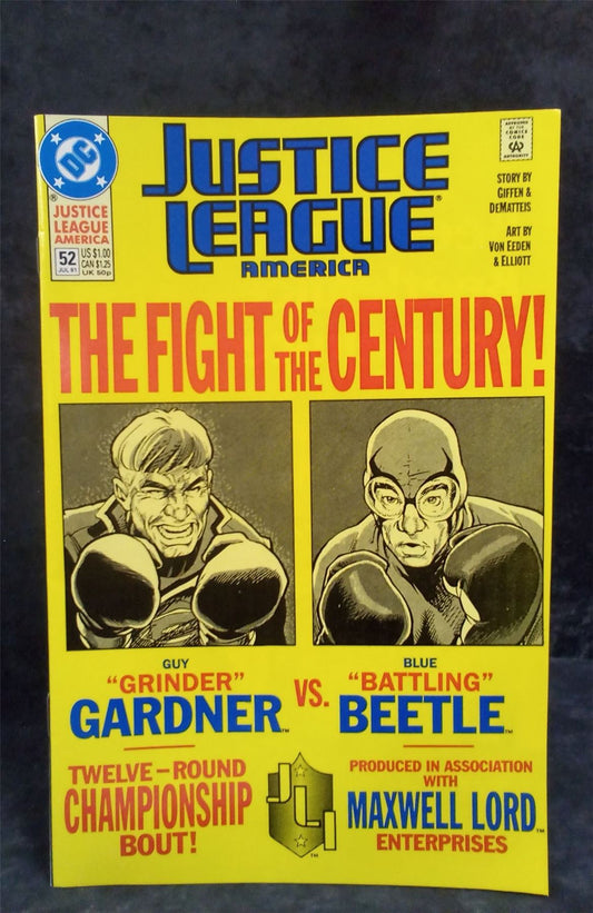Justice League America #52 1991 DC Comics Comic Book