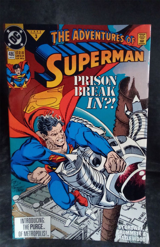Adventures of Superman #486 1992 DC Comics Comic Book