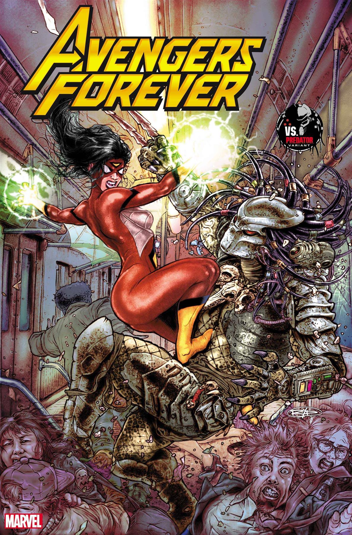 Avengers Forever #8 Ryp Predator Var (Ryp Predator Var) Marvel Prh Comic Book 2022