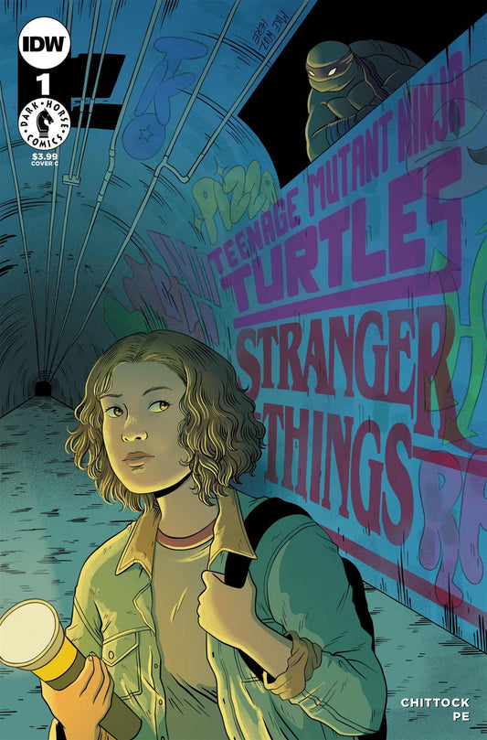 Tmnt X Stranger Things #1 Cvr C Woodall Idw-prh Comic Book