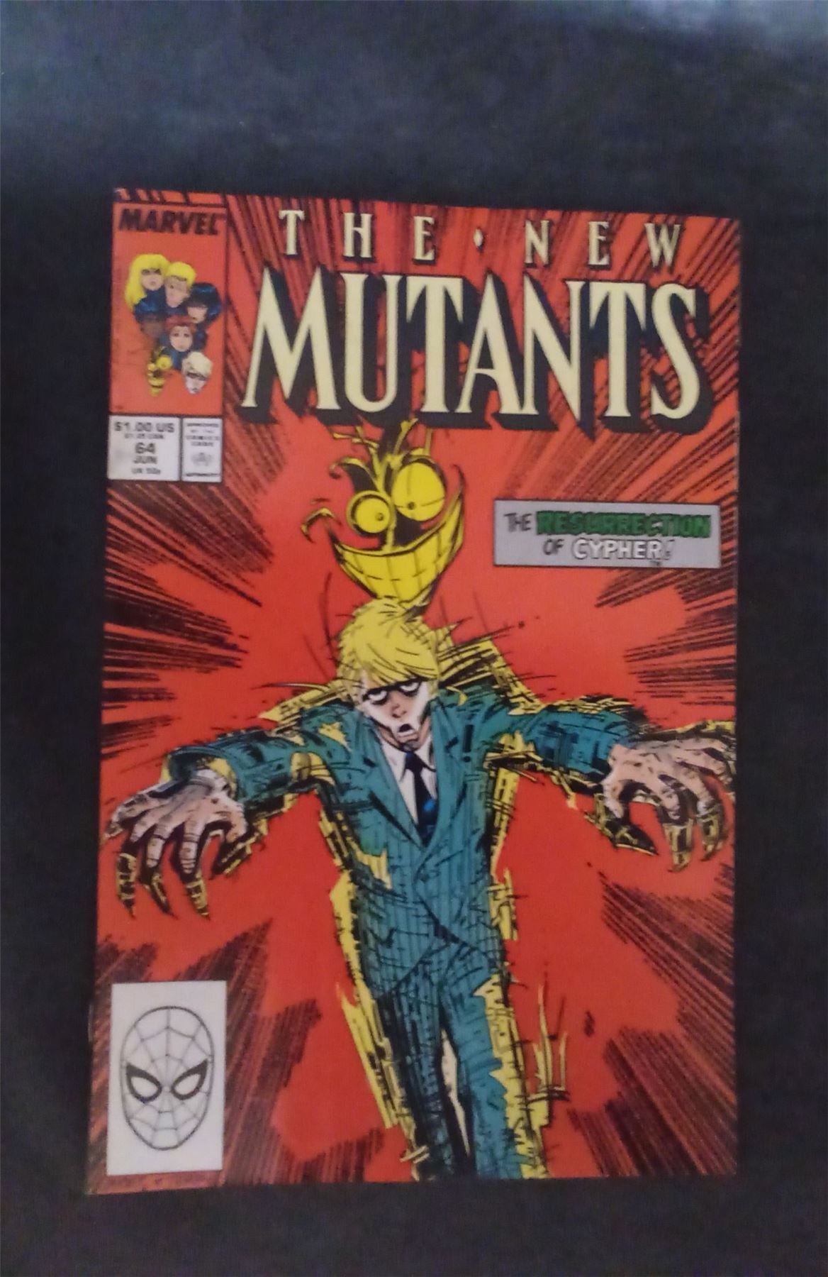 The New Mutants #64 1988 marvel Comic Book