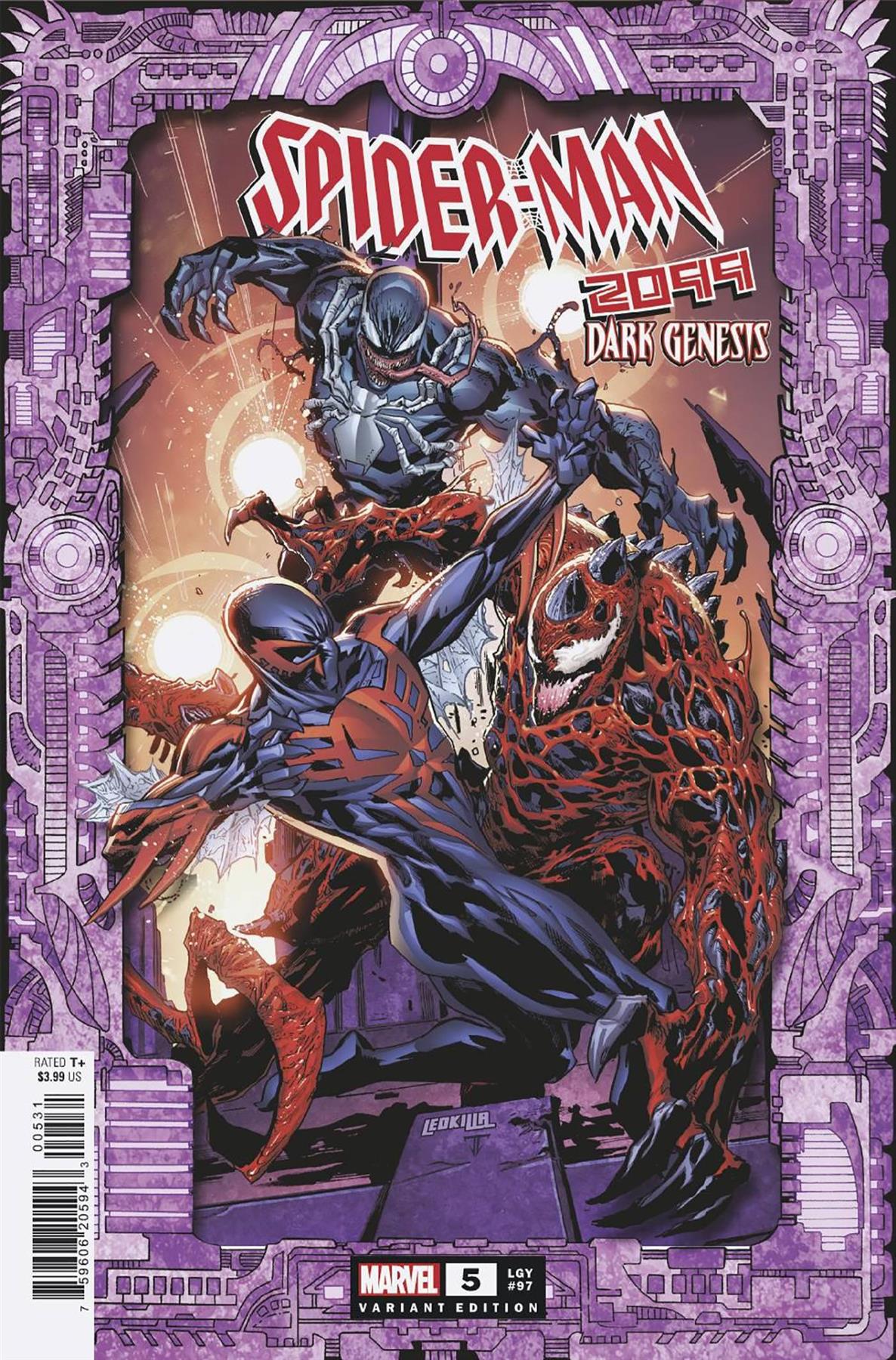 Spider-man 2099 Dark Genesis #5 (Lashley Frame Var) Marvel Prh Comic Book 2023