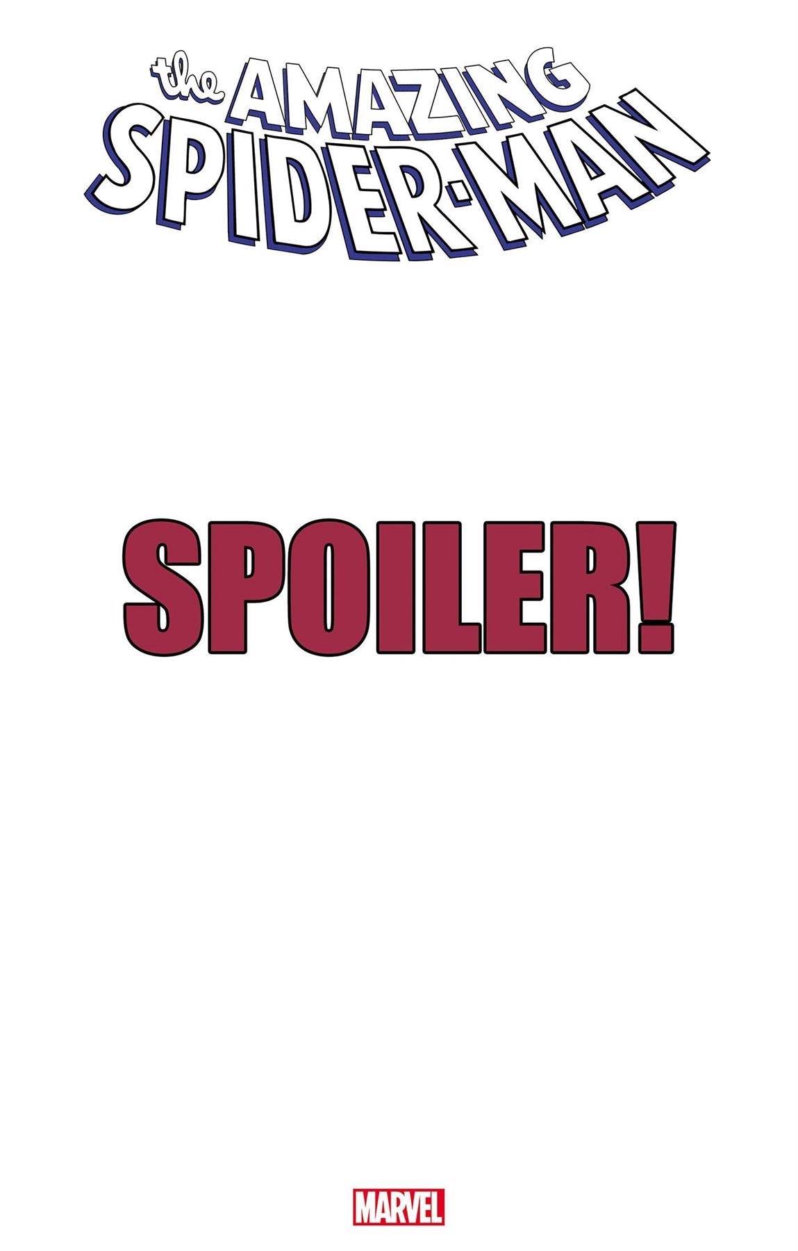 Amazing Spider-man #26 Tbd Artist Spoiler Var (Tbd Artist Spoiler Var) Marvel Prh Comic Book 2023