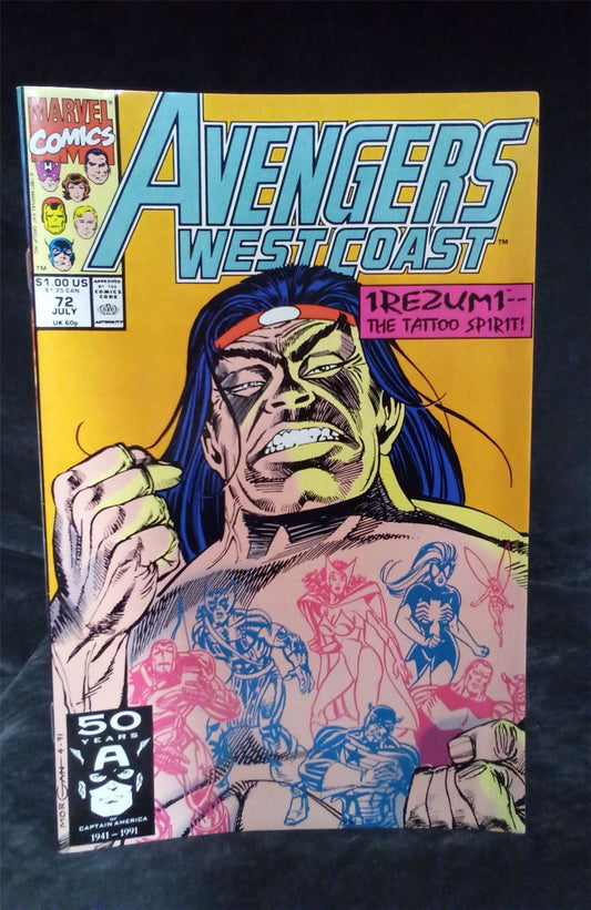 Avengers West Coast #72 Direct Edition 1991 Marvel Comics Comic Book