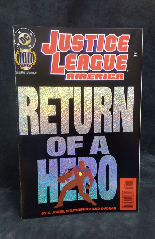 Justice League America #100 Holofoil Cover 1995 DC Comics Comic Book