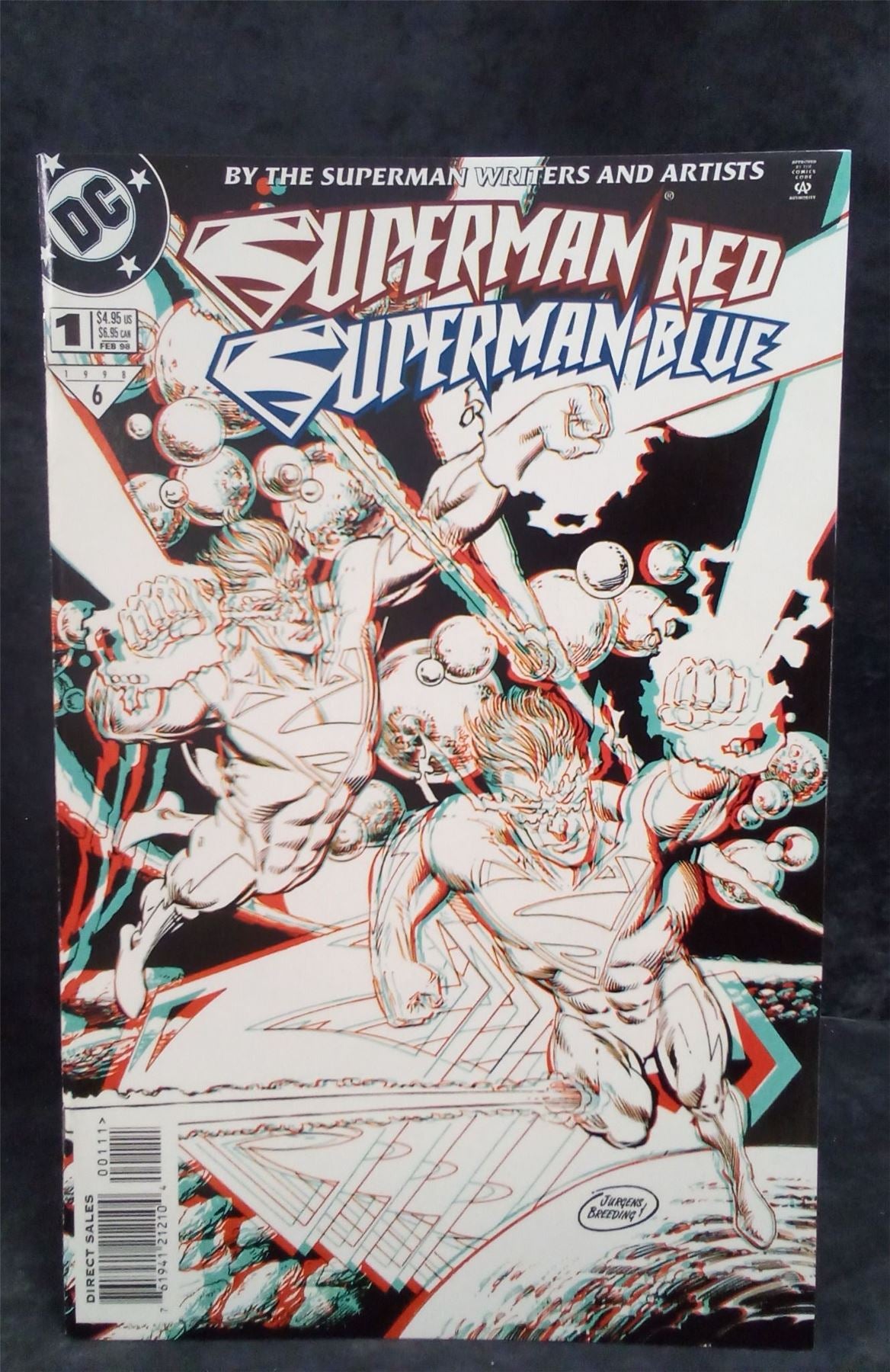 Superman Red/Superman Blue #1 3-D Cover 1998 DC Comics Comic Book