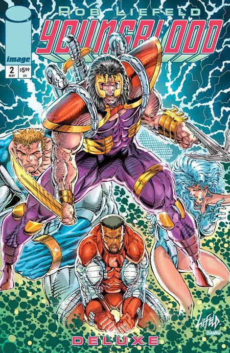 Youngblood Deluxe #2 Cvr B Rob Liefeld Foil Var Image Comics Comic Book