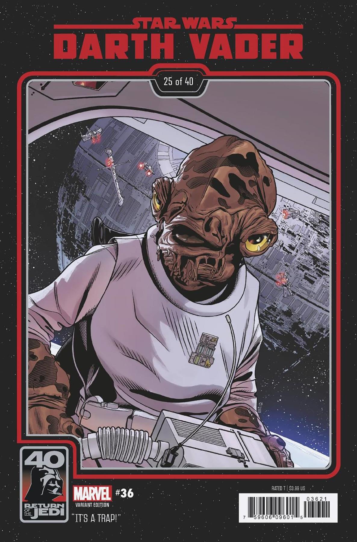Star Wars Darth Vader #36 Return Of Jedi 40th Anniv Var (Return Of Jedi 40th Anniv Var) Marvel Prh Comic Book 2023
