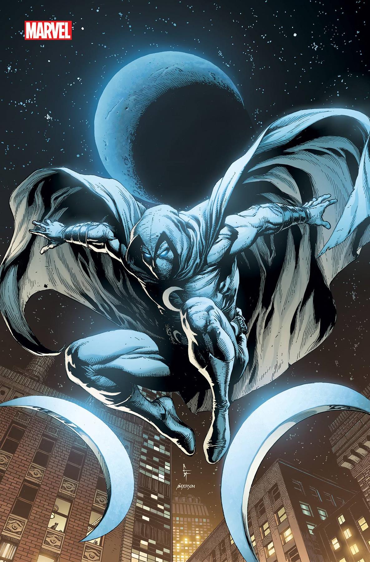 Moon Knight #25 50 Copy Incv Gary Frank Virgin Var (50 Copy Incv Gary Frank Virgin Var) Marvel Prh Comic Book 2023