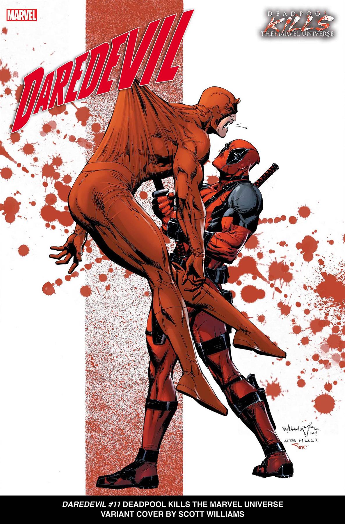 Daredevil #11 Williams Deadpool Kills Marvel Universe Var Williams Deadpool Kills Marvel Universe Var Marvel Prh Comic Book 2024