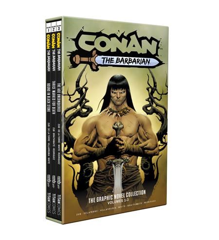 Conan The Barbarian Tp Vol 01-03 Slipcase Set Direct Market Edition Jae Lee Cvr (mr) Titan Comics Comic Book