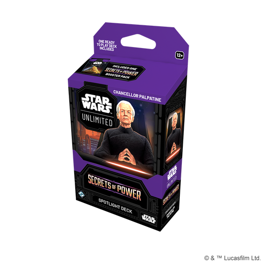 Star Wars Unlimited TCG Secrets of Power Spotlight Deck Chancellor Palpatine By Fantasy Flight Games