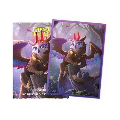 Dragon Shield Sleeves: Standard- Brushed 'Spirit Animals- The Dragowlis' Art, Limited Edition (100 ct.) By Arcane Tinmen