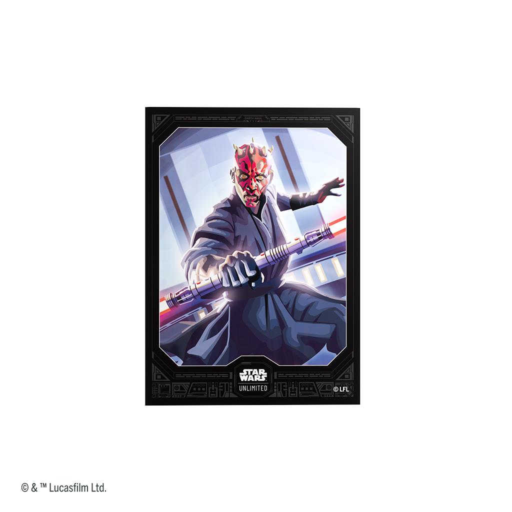 Star Wars Unlimited Legends of the Force Premium Art Sleeve Darth Maul By Gamegenic