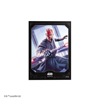 Star Wars Unlimited Legends of the Force Premium Art Sleeve Darth Maul By Gamegenic