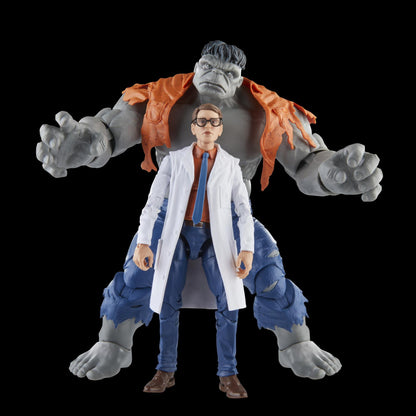 Avengers 60th Ann Leg Grey Hulk/banner 6in Action Figure 2pk