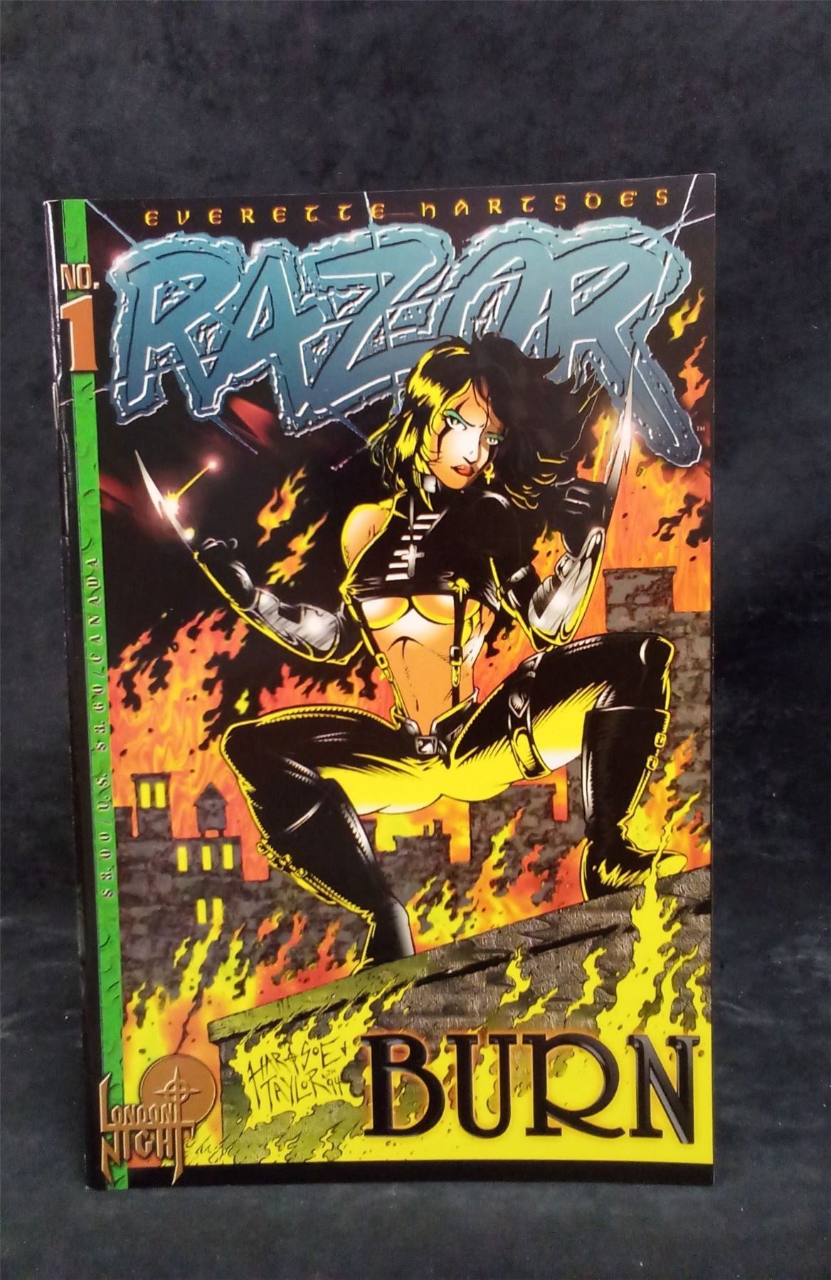 Razor: Burn #1 1994 london night studios Comic Book