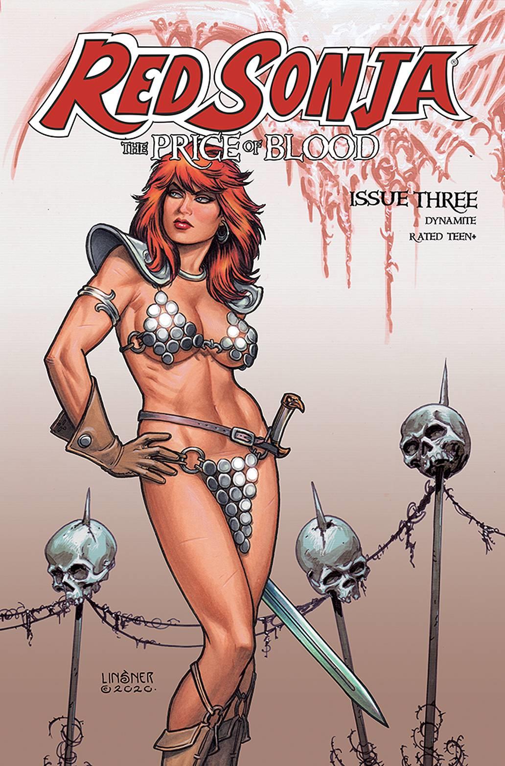 Red Sonja Price Of Blood #3 Cvr C Linsner Dynamite Comic Book