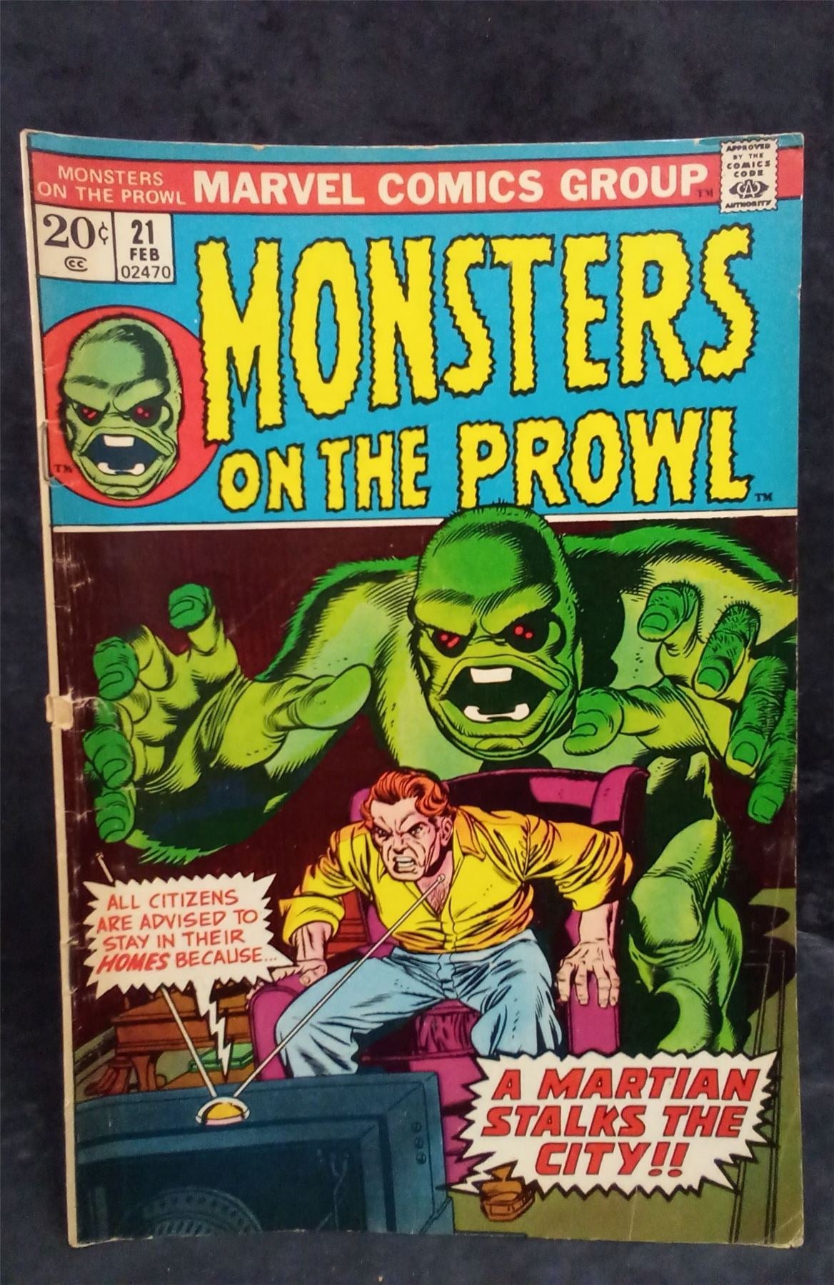 Monsters on the Prowl #21 1973 Marvel Comics Comic Book