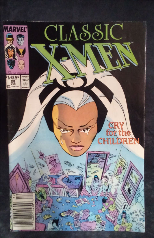 Classic X-Men #28 Newsstand Edition 1988 Marvel Comic Book