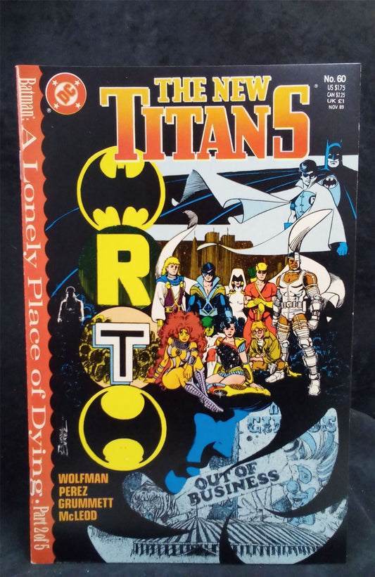 The New Titans #60 1989 DC Comics Comic Book