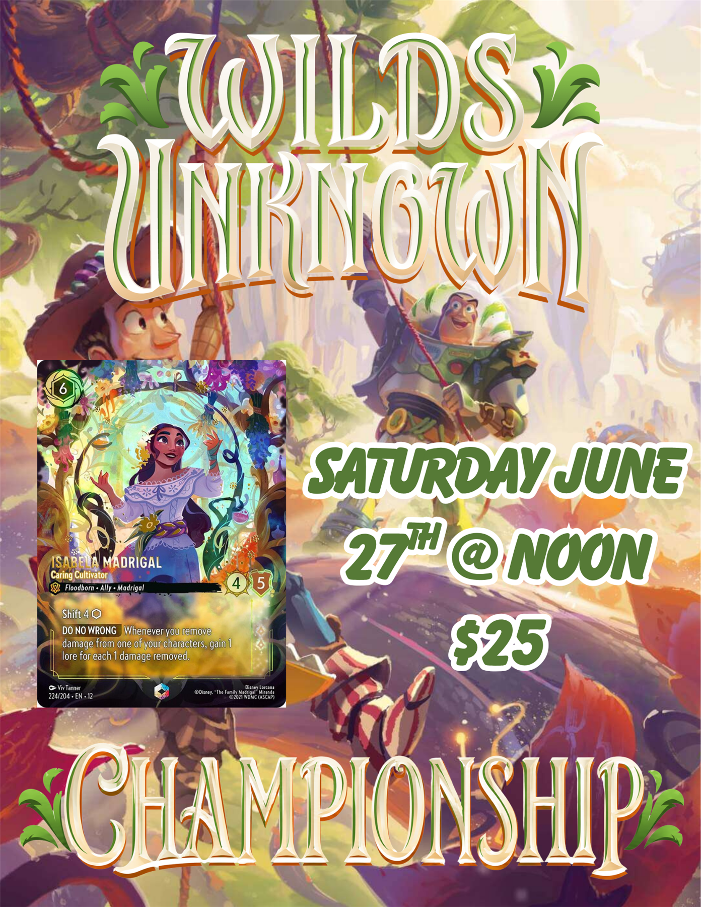 Lorcana Store Championship: Wilds Unknown Saturday 06/27/26 @ 12:00pm