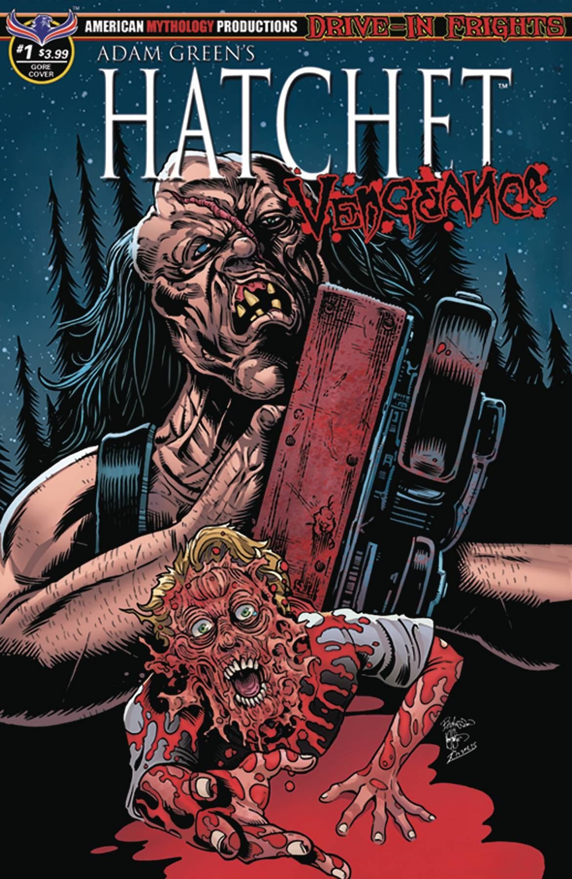 Hatchet Vengeance #1 Hasson Blood & Gore Cvr (Hasson Blood & Gore Cvr) American Mythology Productions Comic Book