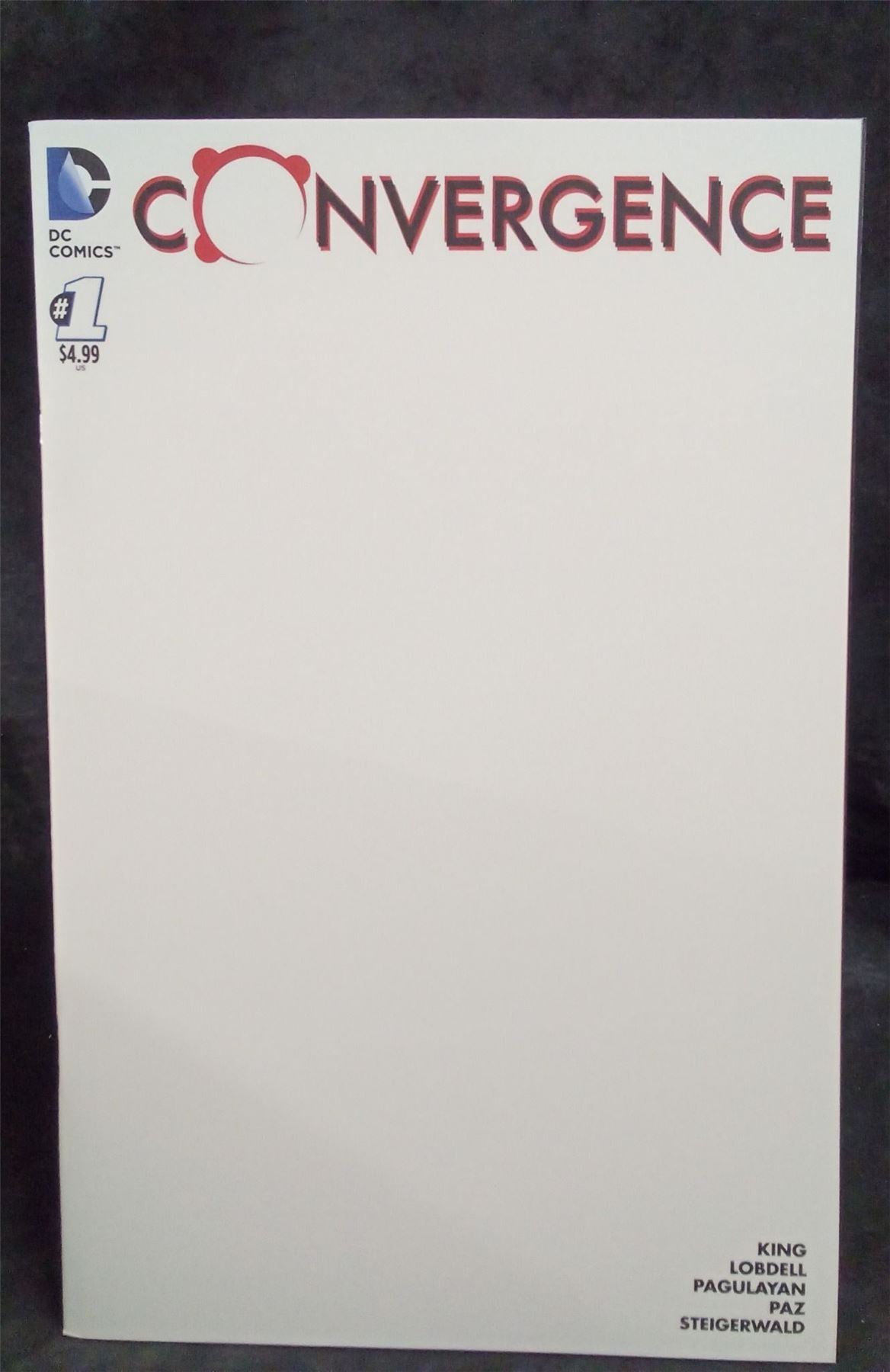 Convergence #1 Blank Cover 2015 DC Comics Comic Book