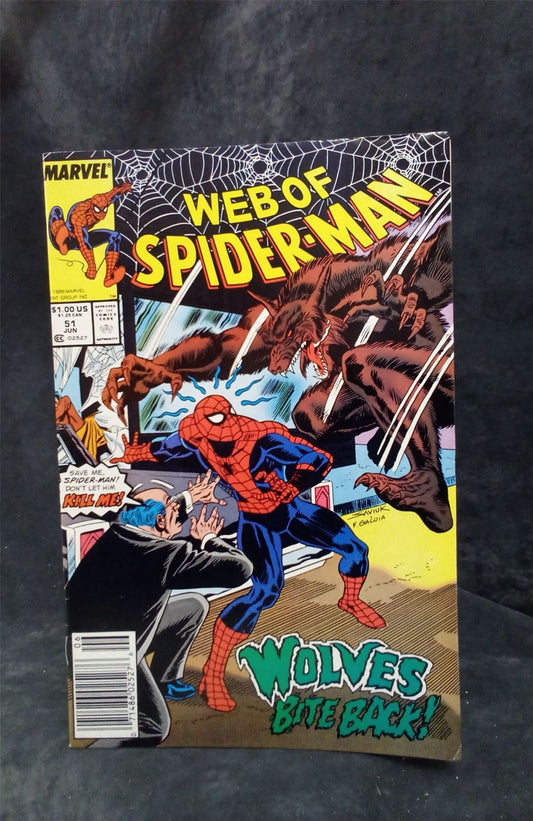 Web of Spider-Man #51 1989 Marvel Comics Comic Book