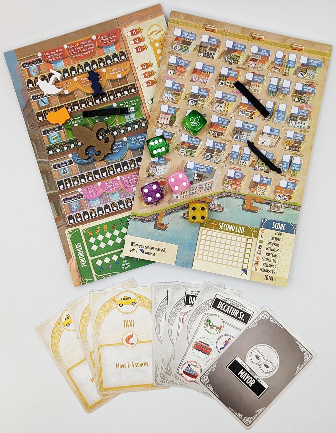 French Quarter - Loaded Roll and Write Dice Game by 25th Century Games