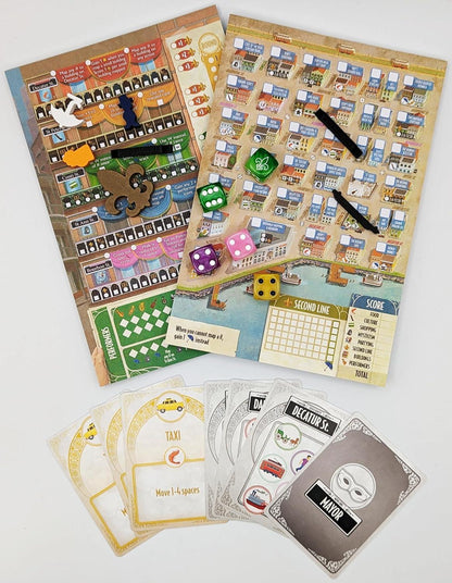 French Quarter - Loaded Roll and Write Dice Game by 25th Century Games