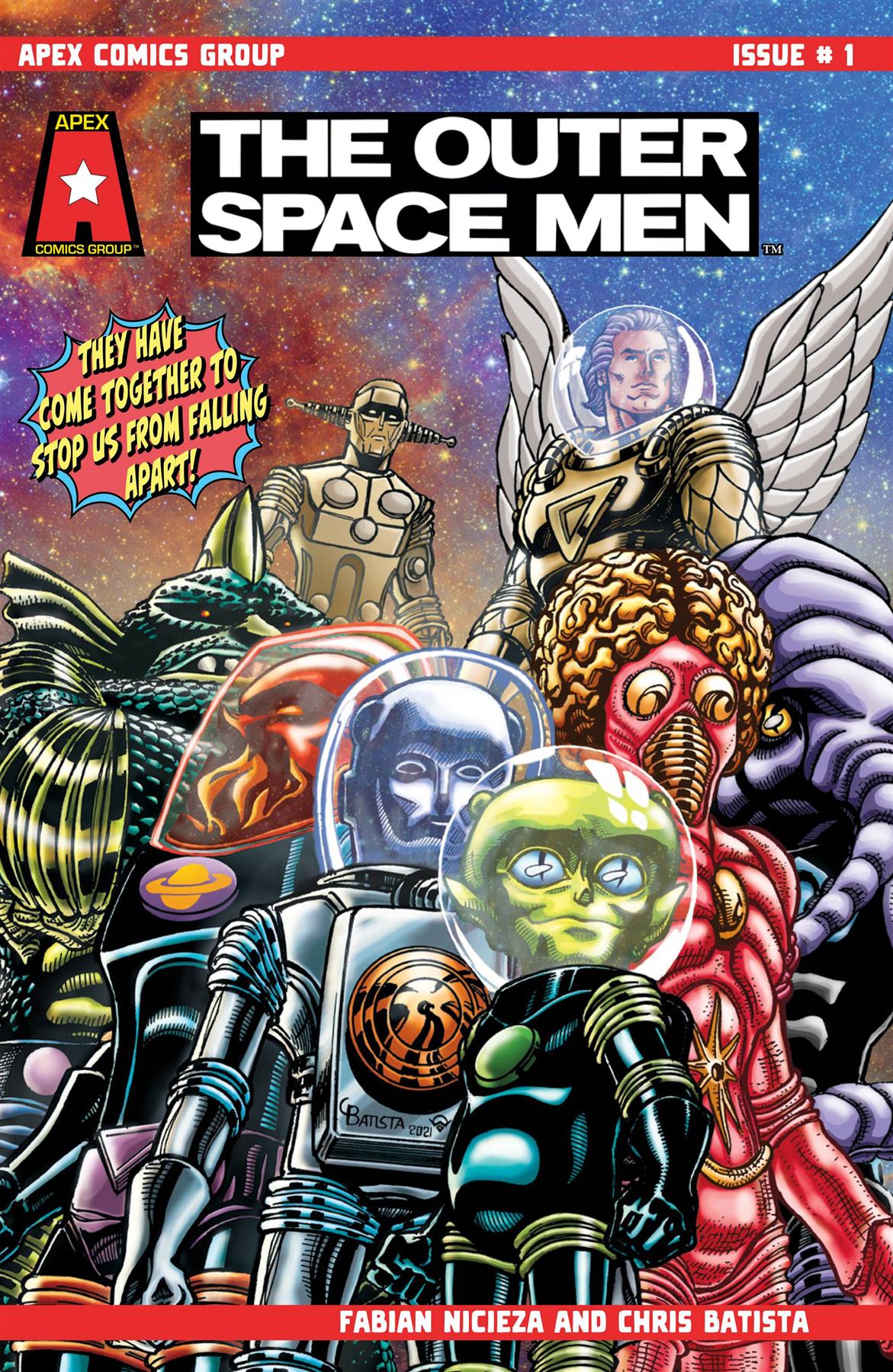 The Outer Space Men #1 Cvr A Batista & Ramos Jr American Mythology Productions Comic Book